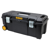 Tool Box on Wheels, 12-1/2" W x 28-1/2" D x 12" H, Black Oxymax Inc