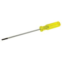 Electrician's Slotted Screwdriver, 3/16" Tip, Round, 9-1/2" L, Plastic Handle Oxymax Inc