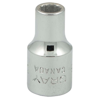 Socket, 3/16", 1/4" Drive, 12 Points Oxymax Inc