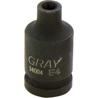 Socket, Impact, E4, 1/2"/1/4" Drive Oxymax Inc