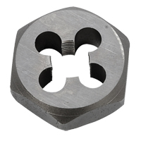 Hex Rethreading Die Nut, 1"/1-1/16" Dia., 1/8"-27 Thread, Carbon Steel/Chromium Steel Oxymax Inc