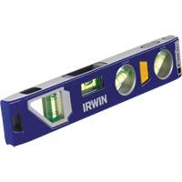 250 Series Heavy-Duty Torpedo Level, 9" L, Aluminum, 4 Vials, Magnetic Oxymax Inc