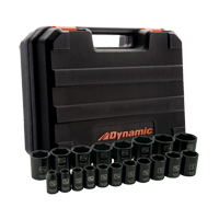 Jeu de douilles SAE, 19 Mcx, Chocs, Prise de 1/2" Oxymax Inc