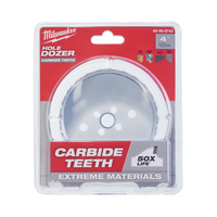 Carbide Hole Saw, 4", 1-31/50" Depth of Cut, Carbide Oxymax Inc