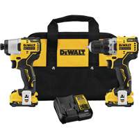 Trousse de perceuse et de tournevis &agrave; percussion &agrave; moteur sans balai Xtreme, Lithium-ion, 12 V Oxymax Inc