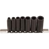 Socket Set, 7 Pcs, Impact, 1/4" Drive Size, Deep Oxymax Inc