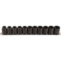 Socket Set, 11 Pcs, Impact, 1/2" Drive Size Oxymax Inc
