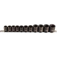 Socket Set, 11 Pcs, Impact, 1/2" Drive Size Oxymax Inc