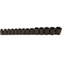 Socket Set, 14 Pcs, Impact, 1/2" Drive Size Oxymax Inc