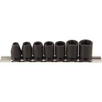 Magnetic Socket Set, 7 Pcs, Impact, 3/8" Drive Size Oxymax Inc
