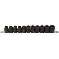 Socket Set, 11 Pcs, Impact, 1/2" Drive Size Oxymax Inc