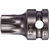 Socket Bit, Triple Square, 5 x 1" L, 3/8" Drive Oxymax Inc