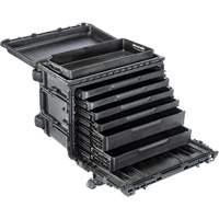 Armoire à outils mobile Gen 2, 24" la, 6 tiroirs, Noir UAI280 | Oxymax Inc
