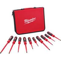 Insulated Screwdriver Set with EVA Foam Case, 10 Pcs. Oxymax Inc