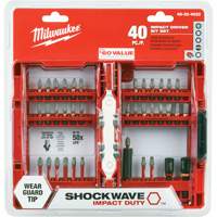 Jeu de 40 embouts de visseuse &agrave; percussion Shockwave Impact-Duty Oxymax Inc