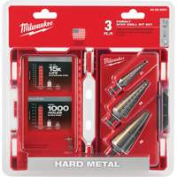 Step Drill Bit Set, 3 Pieces, High Speed Cobalt Oxymax Inc