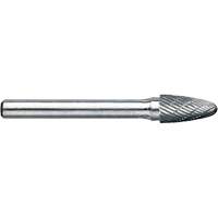 Drillco&reg; Magnum Double Cut Solid Carbide Burr, SG-1, 1/4" Dia., 1/4" Shank, 5/8" Depth of Cut Oxymax Inc