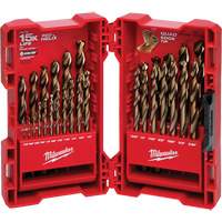 Red Helix Drill Bit Set, 29 Pieces, Cobalt Oxymax Inc