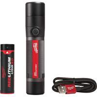 USB Compatible Compact Flashlight, LED, 800 Lumens, Rechargeable Batteries Oxymax Inc