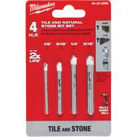 Natural Stone Bit Set, 4 Pieces, Carbide Oxymax Inc