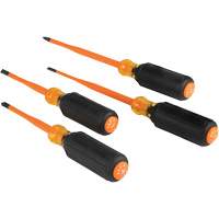 Slim-Tip Insulated Screwdriver Set, 1000 V, 4 Pcs Oxymax Inc
