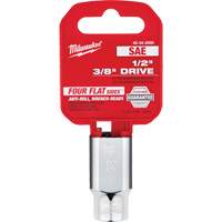 SAE Socket with Four Flat Sides, 3/8", 1/2" Drive, 6 Points Oxymax Inc
