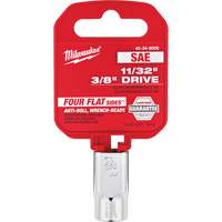 SAE Socket with Four Flat Sides, 11/32", 3/8" Drive, 6 Points Oxymax Inc