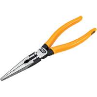 Pitbull Dipped Handle Long Nose Pliers, 8" L Oxymax Inc