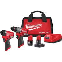 M12 FUEL 1/2" Drill Driver & 1/4" Hex Impact Driver Combo Kit, Lithium-Ion, 12 V Oxymax Inc