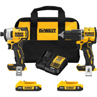 Ensemble combin&eacute; Atomic &agrave; deux outils sans fil et sans balais, Lithium-ion, 20 V Oxymax Inc