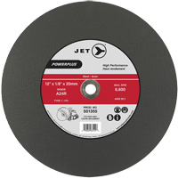 A24R PowerPlus Cut-Off Wheel, 12" x 1/8", 20 mm Arbor, Type 1, 6600 RPM Oxymax Inc