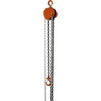VHC Series Chain Hoists, 10' Lift, 1100 lbs. (0.5 tons) Capacity, Alloy Steel Chain UAW085 | Oxymax Inc