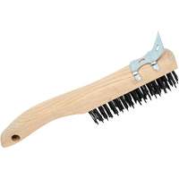 4SHWSC Hand Scratch Brushes, Carbon Steel, 4 x 16 Wire Rows, 10" Long Oxymax Inc