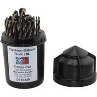 Jeu de forets de m&eacute;canicien 2 tons 29 mcx, Acier rapide Oxymax Inc