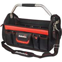 18" Open-Top Tool Carrier, Ballistic Polyester, Black/Red Oxymax Inc