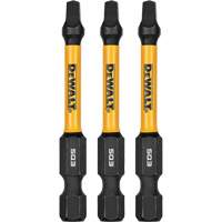 3-Piece FLEXTORQ&reg; Impact Screwdriving Bits, Square, #3, 1/4" Drive Oxymax Inc