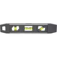 Torpedo Level, 9" L, Aluminum, 3 Vials, Magnetic Oxymax Inc