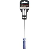 Tournevis &agrave; fente bleu transparent avec bandes, Tige de 1/8", Ronde, Prise en Plastique Oxymax Inc