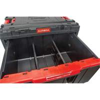 Arx&reg; Single Drawer Toolbox, 11-1/5" W x 18-3/10" D x 9-1/10" H, Black/Red Oxymax Inc