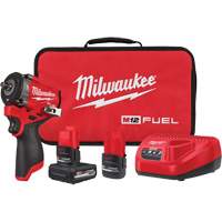 Fuel Stubby Impact Wrench Kit, 12 V, 3/8" Socket Oxymax Inc