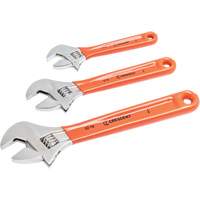 Cushion Grip Wrench Set, Adjustable, 3 Pieces Oxymax Inc