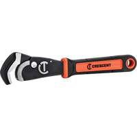 Self-Adjusting Dual Material Pipe Wrench, 1-1/2" Jaw Capacity, 12" Long, Black Oxide Finish, Cushion Handle Oxymax Inc