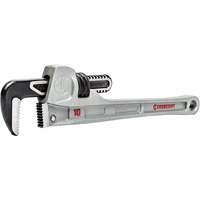 Slim Jaw Pipe Wrench, 1-9/10" Jaw Capacity, 10" Long, Powder Coated Finish, None Handle Oxymax Inc