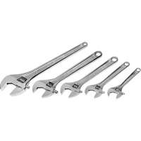 Chrome Wrench Set, Adjustable, 5 Pieces, Imperial and Metric Oxymax Inc