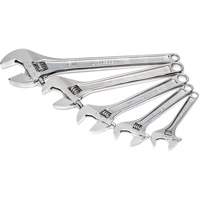 Chrome Wrench Set, Adjustable, 5 Pieces, Imperial and Metric Oxymax Inc