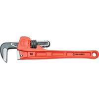 SLIM JAW Pipe Wrench, 1-9/10" Jaw Capacity, 10" Long, Powder Coated Finish, Non-Ergonomic Handle Oxymax Inc