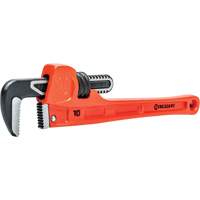 SLIM JAW Pipe Wrench, 1-9/10" Jaw Capacity, 10" Long, Powder Coated Finish, Non-Ergonomic Handle Oxymax Inc