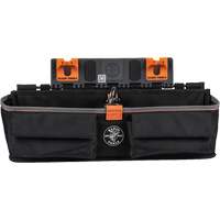 Bucket Work CentreS-Hook Large Pouch Module, Nylon, 3 Pockets, Black/Orange Oxymax Inc