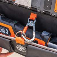 Bucket Work CentreS-Hook Large Pouch Module, Nylon, 3 Pockets, Black/Orange Oxymax Inc