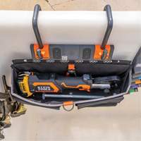 Bucket Work CentreS-Hook Large Pouch Module, Nylon, 3 Pockets, Black/Orange Oxymax Inc